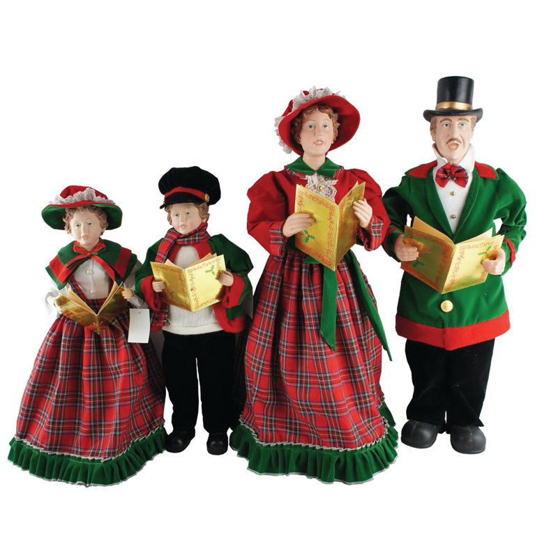 Santa's 4 Piece Christmas Day Caroler Figurine Set Wayfair